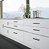 NISUOIEN 30 Pack 5 inch(128mm) Center to Center Matte Black Cabinet Pulls Stainless Steel Kitchen Cabinet Handles - Square Dresser Handles Drawer Pulls #4