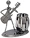 INVESCH Metal Art Crafts Pencil Pen Holder for Desk Organizer Pen Stand Decorative Guitar Theme Desktop Supply Organizer