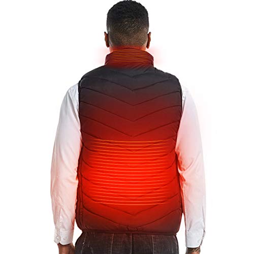 Moochy Moda masculina colete aquecido elétrico colete acolchoado térmico quente jaquetas externas aq