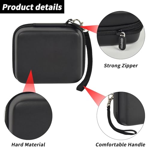 Image of Case Compatible with TP-Link Ultra-Portable Wi-Fi 6 AX1500 AX3000 Travel Router, Storage Holder for TL-WR1502X TL-WR3002X Portable WiFi Hotspot, Ethernet Cable Network (Box Only)-Black