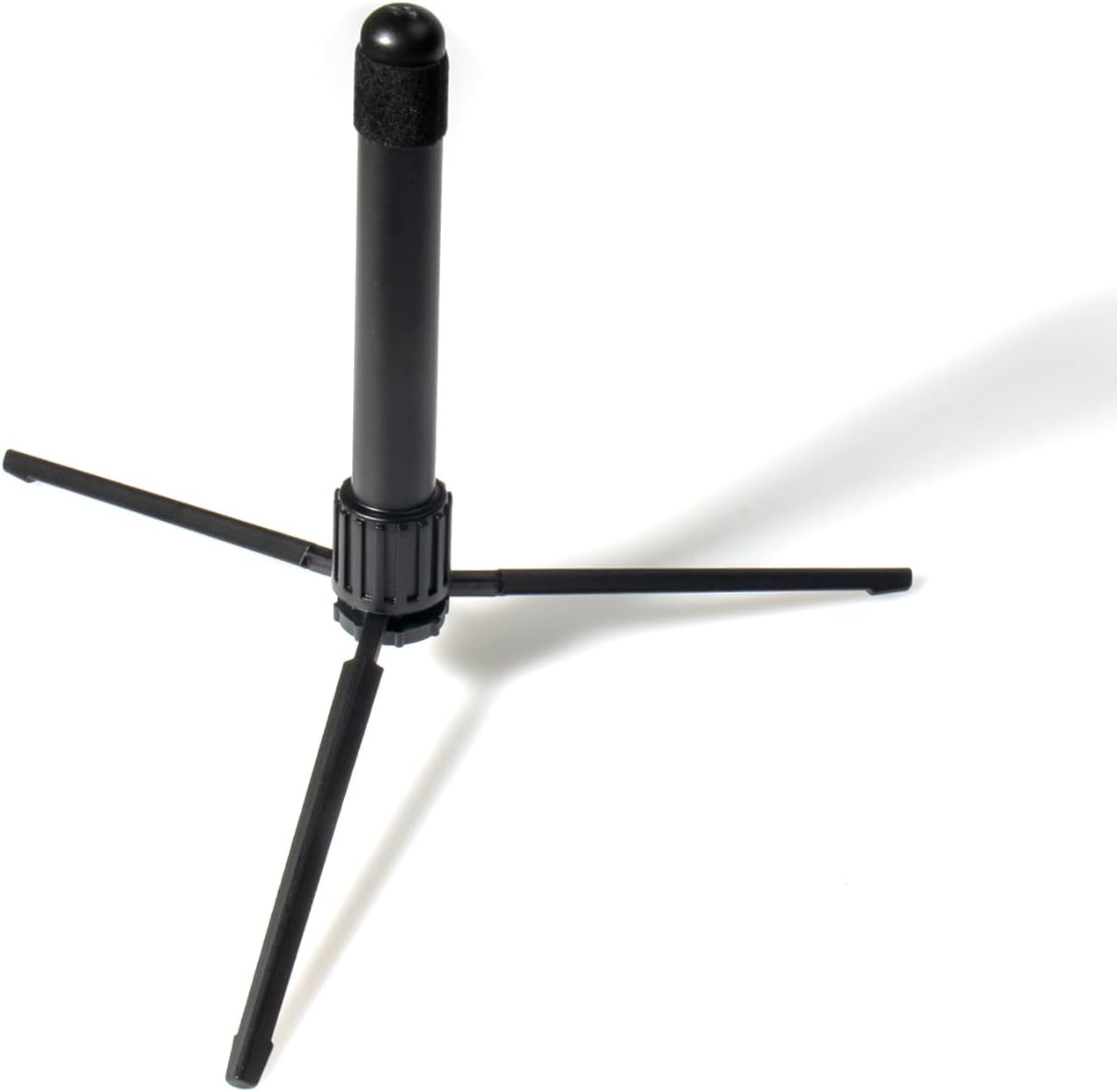 Cheerock Portable 3-Leg Flute Stand with Foldable Base, Stable Support, Wind Instrument Accessory
