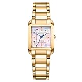 [Citizen] 腕時計 エコ・ドライブ 防水 白蝶貝 SQUARE Collection ウォームゴールド EW5603-89Y レディース ゴールド