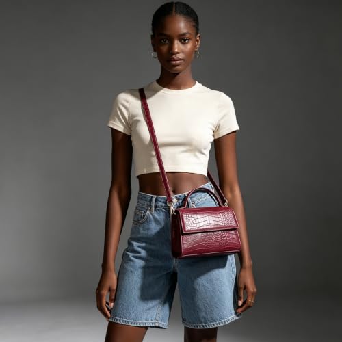 Image of Gladdon Small Crossbody Purse for Womens Trendy Ladies Top Handle Shoulder Bags(S: 5.12''x 7.87''x 2.56'')