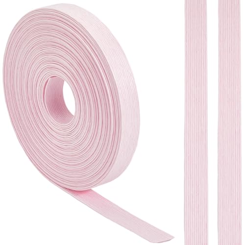 GORGECRAFT 10 m X 1.5cm Papier Rattan Webstock Rosa Gewebtes Papier Rohrmaterial 12 Lagiges Faser Rohr Korbherstellungszubehör Für Heimwerker Basteln Geschenkbox Heim Und Küchendekoration