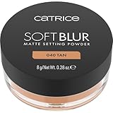 Catrice Soft Blur Matte Setting Powder 040 Tan, fini mat, poudre respirante, longue tenue, pour fixer le maquillage, formule légère, 8g