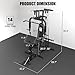 FAGUS H Home Gym System Workout Station, Multifunctional Full Body Home Gym Equipment with Pulley System, Plate Loaded Home Gym Station with Various Exercise Accessories for Full Body Training, Black