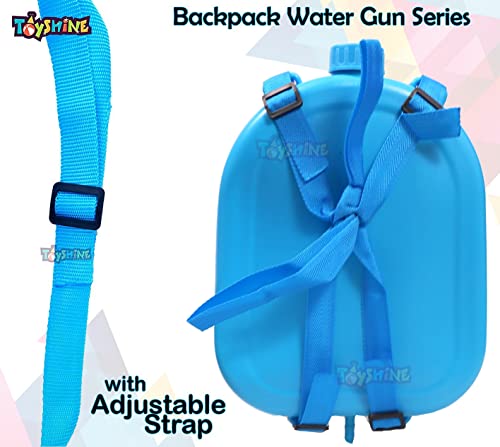 Image of Toyshine Holi Water Toy Gun with Pressure Mechanism for Long Throw, Back Holding Tank, Back Holding Tank, 3.2 L, Captain Blue