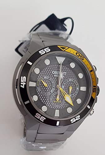 Relógio Orient Seatech Solar Titânio Cronógrafo Analógico Masculino Diver's MBTTC014 P1GX