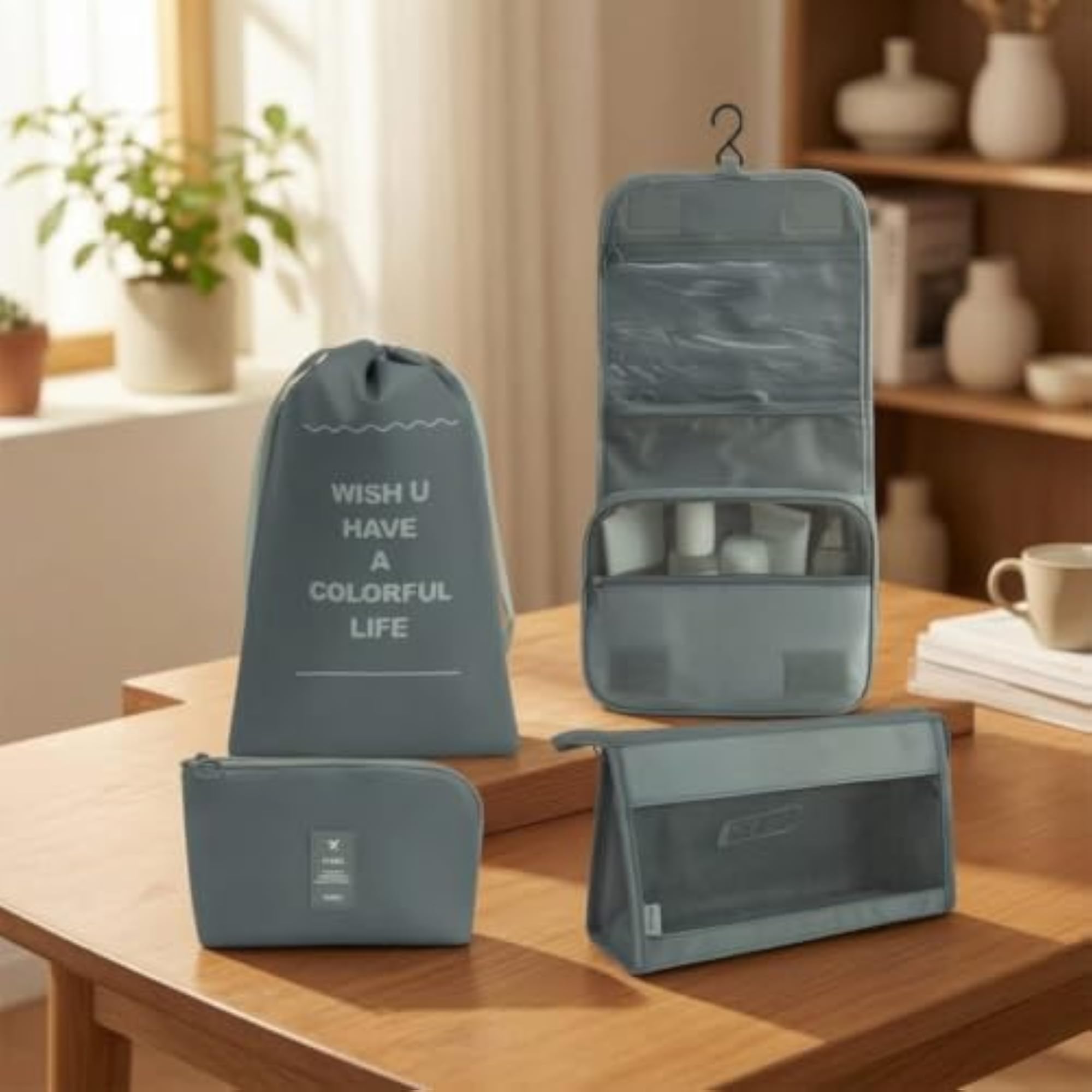 7 Pieces Space-Saving Travel Organizer Set, Lightweight Packing Cubes