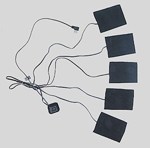 Wingbind Coussin Chauffant électrique Portable 5V 8W USB Chauffage Gilet Maison extérieure Hiver Camping Nuit Basse température vêtements Thermiques légers Cover