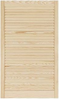 Louvre Door – Pine Wood – Vented Open – Ready to Paint Internal Louvre Cupboard Doors – Slatted Wardrobe Doors – Various Sizes (993mm (39.1") Height, 594mm (23.4") Width)