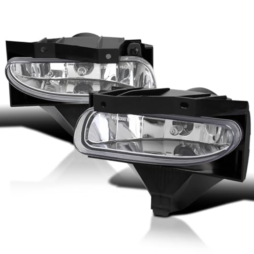 Spec-D Tuning Clear Driving Fog Lights + Bulbs + Switch Compatible with 1999-2004 Ford Mustang GT Models L+R Pair Assembly