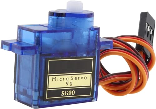 Image of REES52 2 Pack SG90 Micro Servo Motor 9G Mini Servo Kit for RC Robot Arm /Hand /Control with Cable (Control Angle 360 Degree)