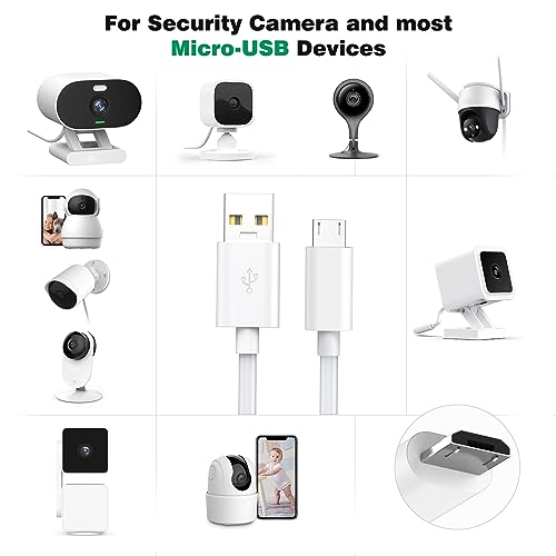 33FT-10M-Power-Extension-Cable-for-YI-Dome-Home-CamUSB-A-to-Micro-Charging-Cable-Office-Warehouse-Yard-Security-Camera-Cable-with-Cable-Clips-for-Wyze-Cam-Pan-Xiaomi-Home-Cam-EZVIZ-IndoorOutdoor