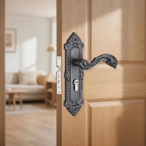 Serrure de porte vintage robuste à installation facile pour style G - 6