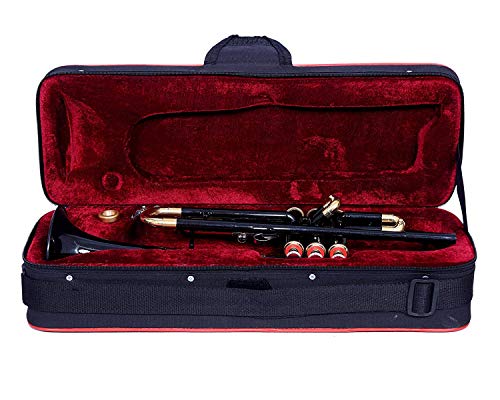 Sai Musical Trumpet Bb Black With Case Mouthpiece Nicely Tuned Instrument For Beginner Student Professional #TOP3