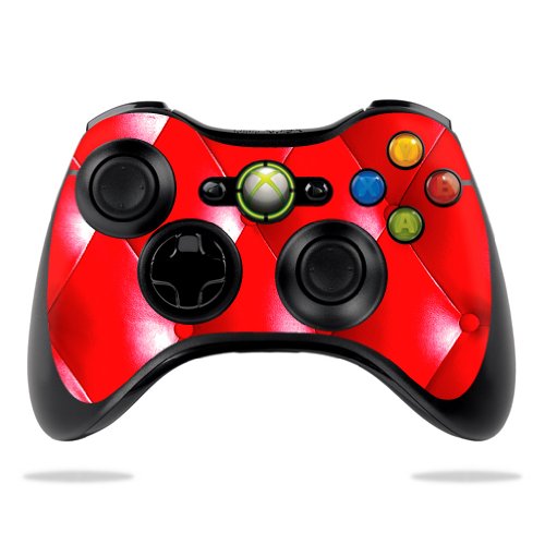 Protective Vinyl Skin Decal Skin Compatible with Microsoft Xbox 360 Controller wrap Sticker Skins Red Upholstery