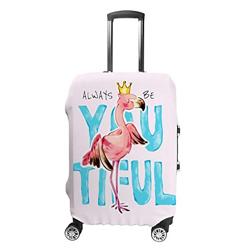 Housse de bagage flamant rose lavable pour protéger et repérer facilement sa valise