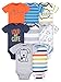 Onesies Brand Baby Boys' 8-Pack Short-Sleeve Bodysuit, Dog, 3-6 Months