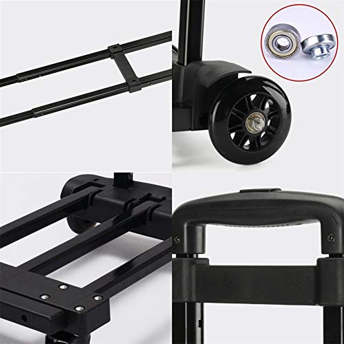 Carrito plegable de mano ajustable 2 en 1 metálico miniatura 3