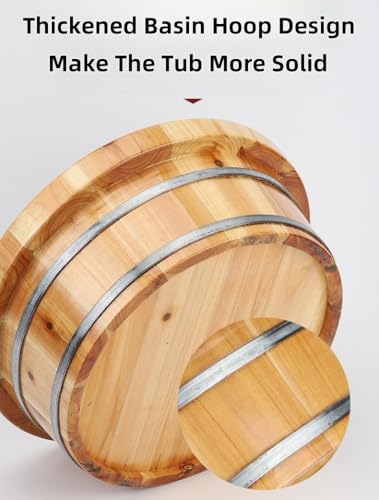 Spa de pies de madera Wcxixo para relajación y masaje miniatura 4