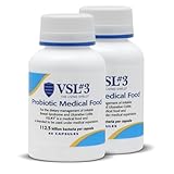 VSL #3® Probiotics for Digestive Health, IBS & UC Symptoms - 112.5B CFUs, High-Potency, Multi-Strain, Live, Refrigerated Probiotic, Medical Food for Gut Health Support in Men & Women, 120 Capsules