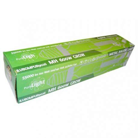 Ampoule Pure Light 600W HM (halogénures métalliques) pour croissance