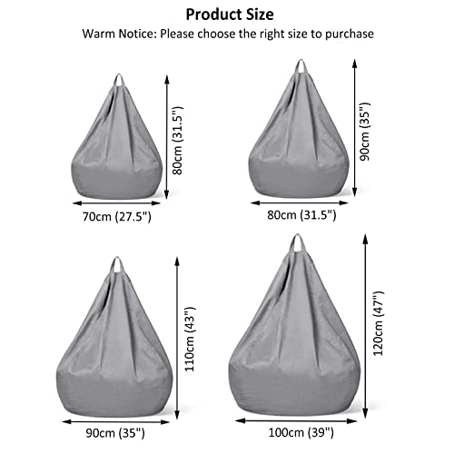 Sitzsack-Sesselbezug (Ohne Füllung), Extra Große Sitzsack Stuhlbezug Sitzsack Hülle Abnehmbare Waschbar Für Kinder Und… – Bild 6