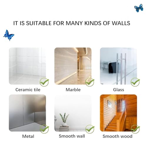 Image of SpecialYou Butterfly Wall Stickers for Home Decoration, Home Decor, Wall Decor Items for Living Room, Room Decoration Items, Stickers Sets-12pcs (12, Blue)