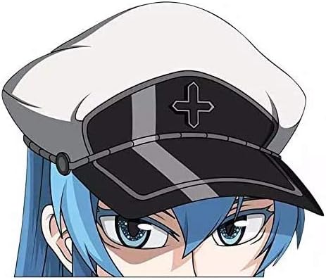 Pack of 3 - Akame Ga Kill Esdeath Peeker Anime Graphics - Sticker Graphic - Weatherproof & Long Lasting Sticker