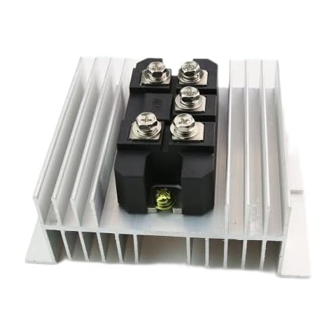 Aigoodele 3 Phase Rectifier Bridge 100Amp MDS100A1600V Diode Bridge Rectifier with Heat Sink W-95 Widely Used for Power Supply Cover
