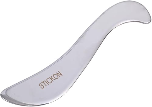 Miniatura 2 de STICKON Herramienta de raspador muscular Gua Sha de acero inoxidable, herramientas de masaje de raspado, herramientas de terapia física, herramienta