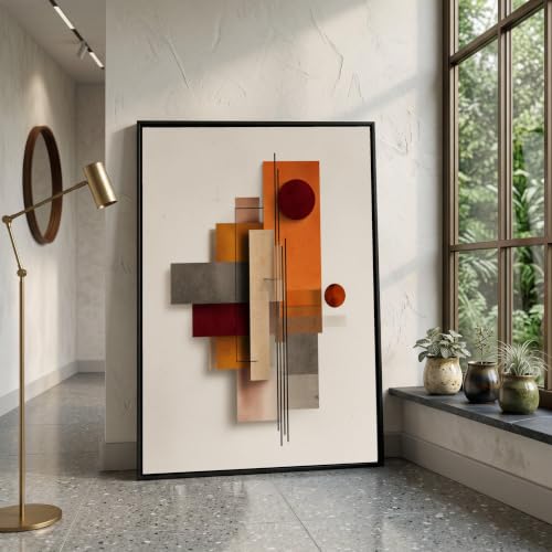 Tableau géométrique sur toile cadeau idéal pour maison - 4