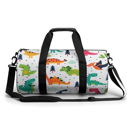 Duffel bag de gym pour randonnée et sac week-end dinosaure