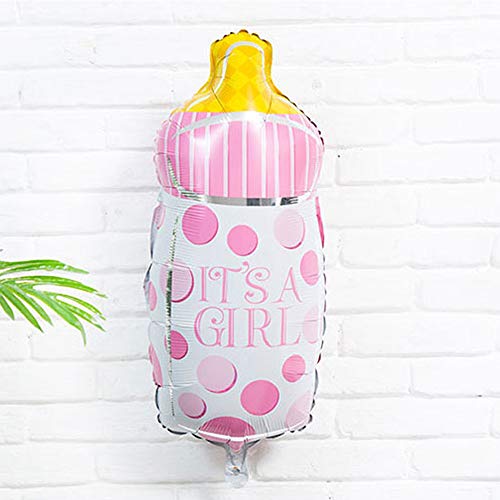13Pcs Baby Shower Decorations For Girl, It's A Girl Balloon, It's A Girl Foil Latex Balloon Set Large Baby Bottle Feet Balloon Baby Shower Birthday Helium Balloons Party Decoration Supplies #TOP2
