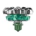 BEY BLADE X Ridge Triceratops 9-80GN Booster Pack Set with Takara Tomy Defense Type Top, Battling Tops Game Toys, Ages 8+