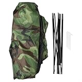 Tienda de campaña ultraligera resistente al agua para 1 a 2 personas con postes de fibra de vidrio, techo de malla y protector solar, adecuada para senderismo y camping al aire libre (1 persona)