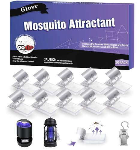 Image of 10 Mosquito Attractant Bait Refill Lure for Bug Zapper, Compatible All Trap | Slow-Release of Flying Control | Increase Insect Catch Rates of Outdoor Protection