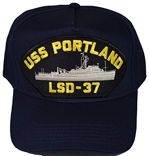EC USS Portland LSD-37 Ship HAT - Navy Blue - Veteran Owned Business