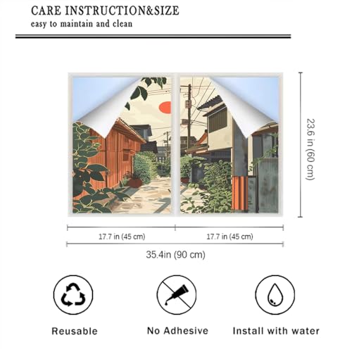 Vinilo Decorativo para Ventana SOPIYRIO 17.7x23.6 pulgadas x2 miniatura 2