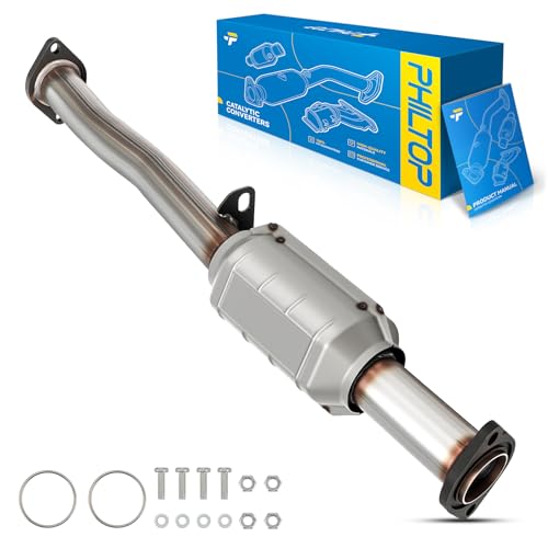 PHILTOP High Flow Catalytic Converter Compatible with Toyota Tacoma 2.4L 1999 2000 2001 2002 2003 2004 Catalytic Converter Kit for 53574, 0991642 (EPA Compliant)