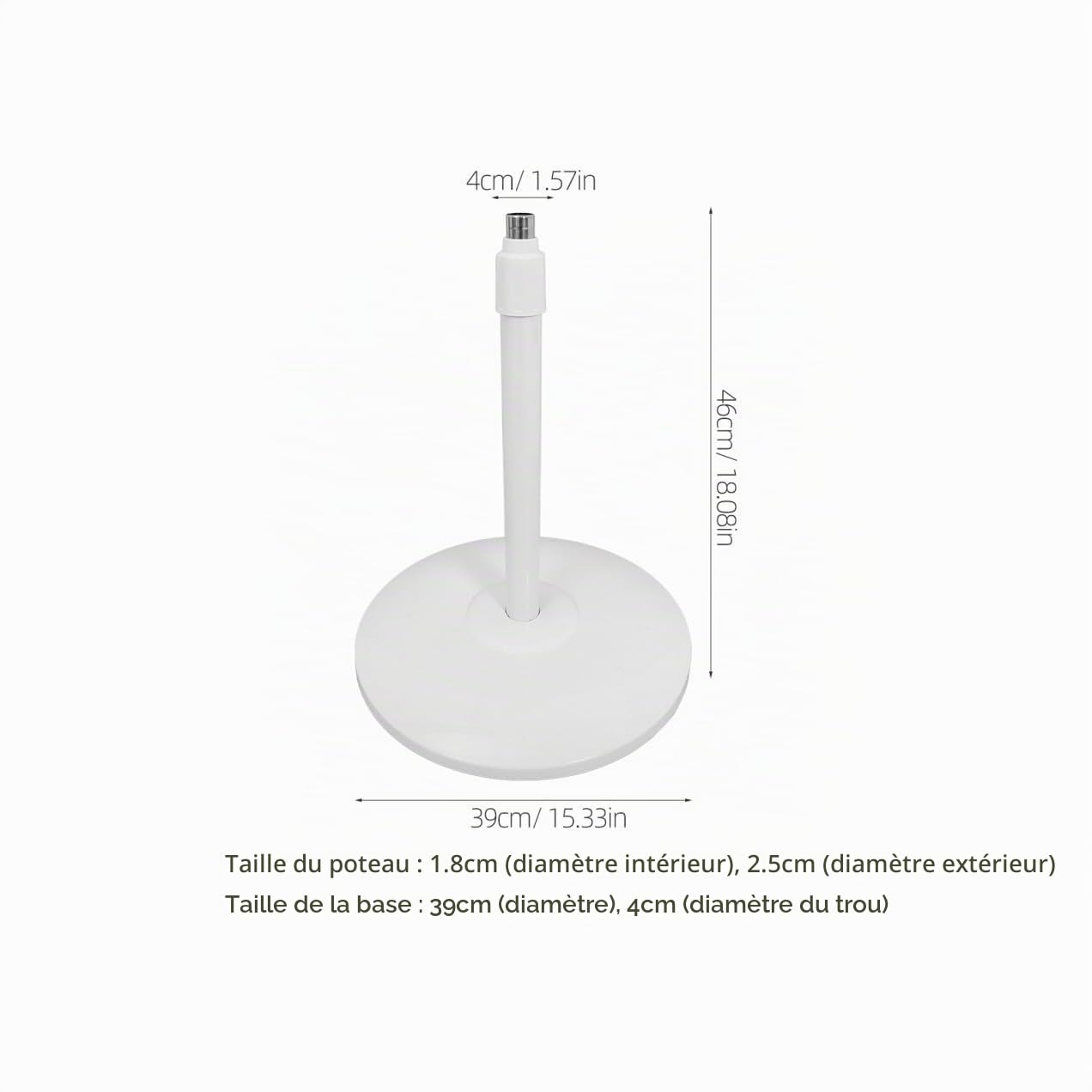 Pied et Colonne Réglables pour Ventilateur, Support Stable
