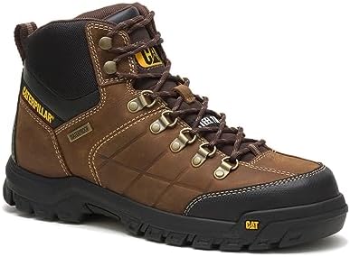 Cat Footwear Men's Threshold Waterproof Steel Toe Work Boot, Real Brown, 10.5 | Image 2