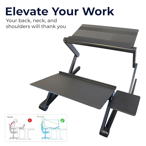 Workez Standing Desk Conversion Kit - Adjustable