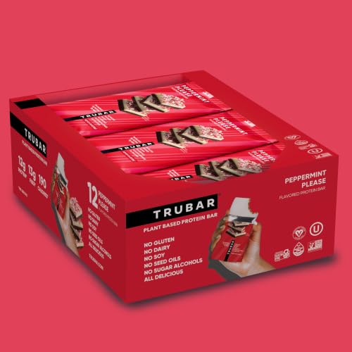 Image of TRUBAR Vegan Protein Bar, Peppermint Please, Plant Based, 12ct