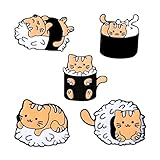 ✨Niedliches Design: Diese Cartoon-Katzenbrosche besticht durch ihr niedliches Aussehen. Die Katze ist in einem verspielten Cartoon-Stil gestaltet und hat große, die sofort ins Auge fallen. Das Design strahlt eine fröhliche und charmante Atmosphäre aus.