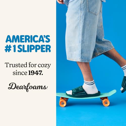 Image of Dearfoams Men's Adjustable Indoor /Outdoor Memory Foam Machine Washable Summer Slide Slipper