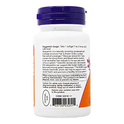 Astaxanthin 4 mg 60 Softgels Now Foods