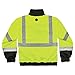Ergodyne Unisex-Adult 2-in-1 Hi Vis Winter Bomber Jacket, Lime, X-Large