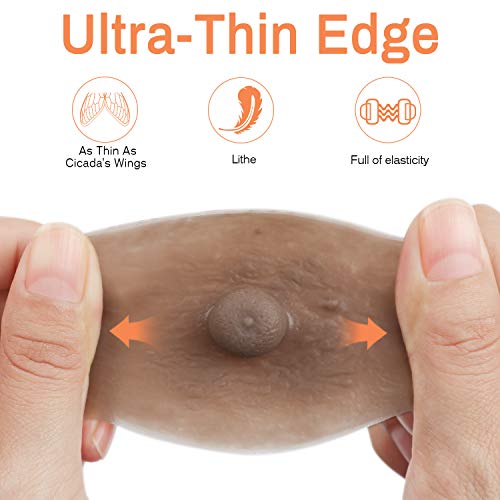 Vollence Adhesive Silicone Nipples Reusable Attachable Nipple For Breast Forms #TOP3
